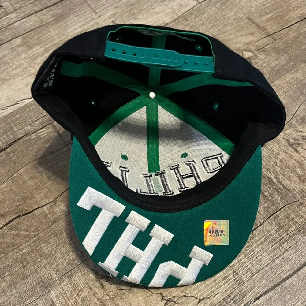 PHILLY Baseball Snapback Hat Cap One Nation Philadelphia Hat Green Gray Black - Picture 4 of 10